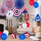 Patriotic Party Decorations Set 4th of July Decor Red White Blue Balloons, Paper Fans, UAS Star Foil Balloons for Veterans day, Labor Day, Presidents Day, Flag Day Party Decorations